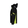 Veste softshell stretch imperméable coudes renforcés Cordura Noir/jaune fluo – Dassy Kalama