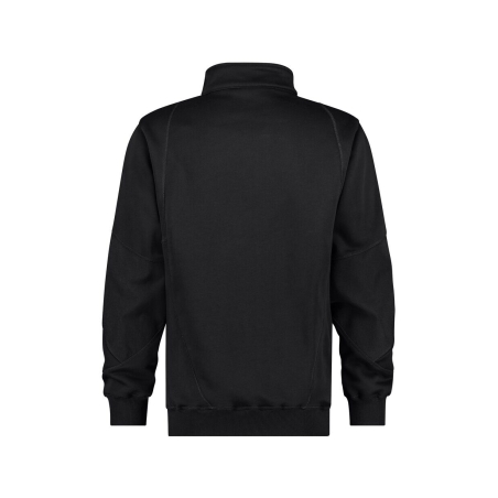 Sweat-shirt de travail coudes renforcés Cordura fermeture zippée Noir – Dassy Hyrax Next