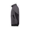Sweat-shirt de travail coudes renforcés Cordura fermeture zippée Gris/noir – Dassy Hyrax Next