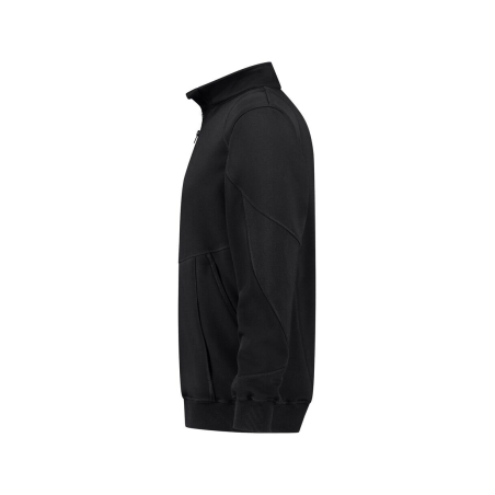 Sweat-shirt de travail coudes renforcés Cordura fermeture zippée Noir – Dassy Hyrax Next