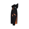 Veste softshell stretch imperméable coudes renforcés Cordura Noir/orange – Dassy Kalama