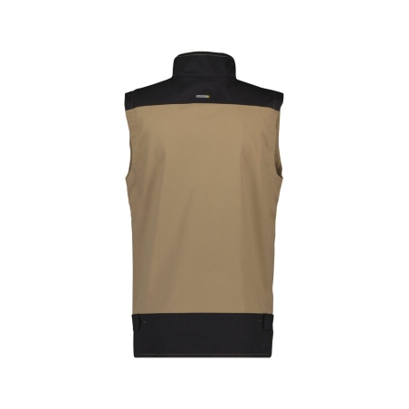 Gilet de travail été bicolore multipoches Beige/noir – Dassy Faro