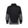 Sweat-shirt de travail coudes renforcés Cordura fermeture zippée Noir/gris – Dassy Hyrax Next