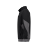 Sweat-shirt de travail coudes renforcés Cordura fermeture zippée Noir/gris – Dassy Hyrax Next