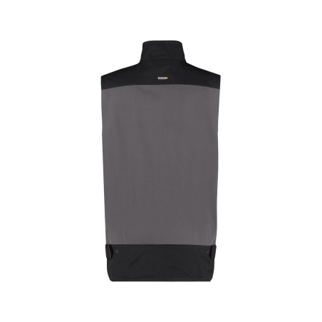 Gilet de travail été bicolore multipoches Gris ciment/noir – Dassy Faro