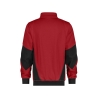 Sweat-shirt de travail coudes renforcés Cordura fermeture zippée Rouge/noir – Dassy Hyrax Next