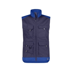 Gilet de travail été bicolore multipoches Marine/bleu roi – Dassy Faro