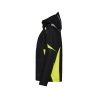 Veste softshell stretch imperméable coudes renforcés Cordura Noir/jaune fluo – Dassy Kalama Women
