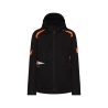 Veste softshell stretch imperméable coudes renforcés Cordura Noir/orange – Dassy Kalama Women