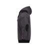 Sweat-shirt à capuche canvas coudes renforcés Cordura Gris anthracite/noir – Dassy Indy