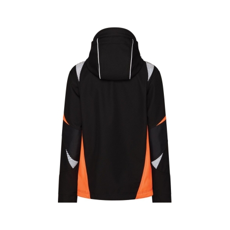 Veste softshell stretch imperméable coudes renforcés Cordura Noir/orange – Dassy Kalama Women