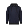 Sweat-shirt à capuche canvas coudes renforcés Cordura Bleu nuit/noir – Dassy Indy