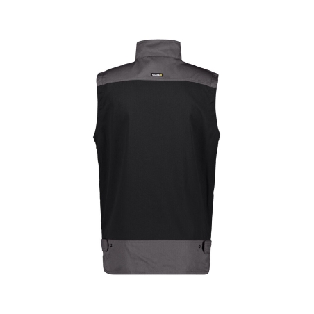 Gilet de travail été bicolore multipoches Noir/gris ciment – Dassy Faro