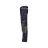 Pantalon de travail stretch 4 voies multipoches genoux Cordura Marine/gris coupe courte – Dassy Dynax Next