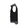 Gilet de travail été bicolore multipoches Noir/gris ciment – Dassy Faro