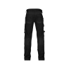 Pantalon de travail stretch 4 voies multipoches genoux Cordura Noir coupe courte – Dassy Dynax Next