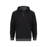 Sweat-shirt à capuche canvas coudes renforcés Cordura Noir/gris anthracite – Dassy Indy