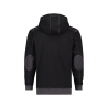 Sweat-shirt à capuche canvas coudes renforcés Cordura Noir/gris anthracite – Dassy Indy