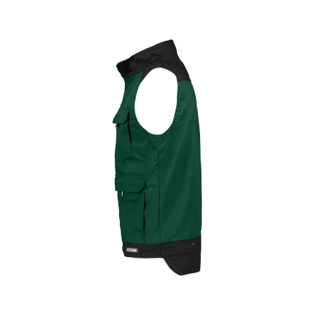 Gilet de travail été bicolore multipoches Vert/noir – Dassy Faro