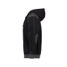 Sweat-shirt à capuche canvas coudes renforcés Cordura Noir/gris anthracite – Dassy Indy