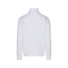 Sweat-shirt de travail zippé coton recyclé broderie Blanc – Dassy FORM