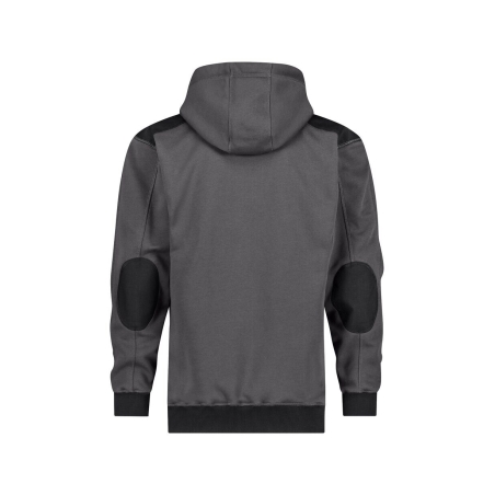 Sweat-shirt de travail coudes renforcés Cordura capuche réglable Gris/noir – Dassy Indy Next