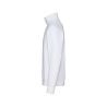 Sweat-shirt de travail zippé coton recyclé broderie Blanc – Dassy FORM