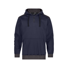 Sweat-shirt de travail coudes renforcés Cordura capuche réglable Marine/gris – Dassy Indy Next