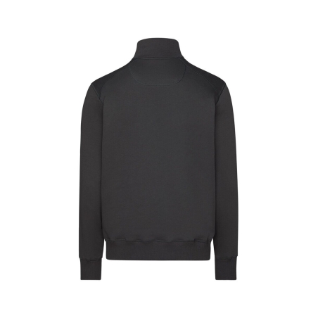 Sweat-shirt de travail zippé coton recyclé broderie Gris – Dassy FORM