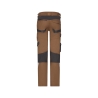 Pantalon de travail stretch 4 voies multipoches genoux Cordura Camel/gris – Dassy Dynax Next