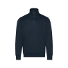 Sweat-shirt de travail zippé coton recyclé broderie Marine – Dassy FORM