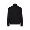 Sweat-shirt de travail zippé coton recyclé broderie Noir – Dassy FORM