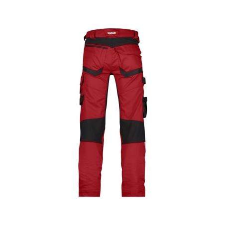 Pantalon de travail stretch multipoches coupe ajustée Rouge/noir – Dassy Dynax