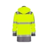 Parka haute visibilité imperméable classe 3 EN ISO 20471 Jaune fluo/gris ciment – Dassy Limasol