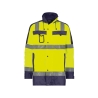 Parka haute visibilité imperméable classe 3 EN ISO 20471 Jaune fluo/marine – Dassy Limasol