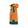 Parka haute visibilité imperméable classe 3 EN ISO 20471 Orange fluo/vert bouteille – Dassy Limasol