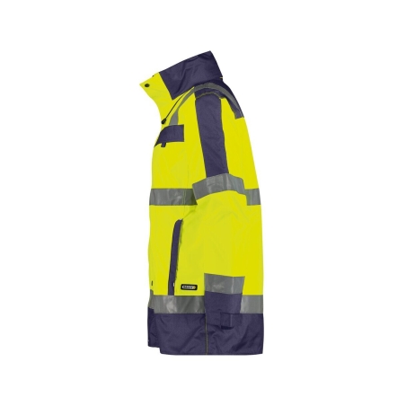 Parka haute visibilité imperméable classe 3 EN ISO 20471 Jaune fluo/marine – Dassy Limasol