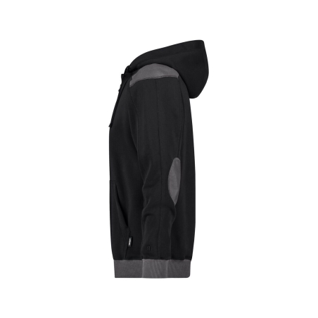 Sweat-shirt de travail coudes renforcés Cordura capuche réglable Noir/gris – Dassy Indy Next