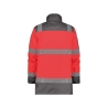 Parka haute visibilité imperméable classe 3 EN ISO 20471 Rouge fluo/gris ciment – Dassy Limasol