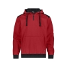 Sweat-shirt de travail coudes renforcés Cordura capuche réglable Rouge/noir – Dassy Indy Next