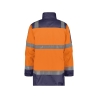 Parka haute visibilité imperméable classe 3 EN ISO 20471 Orange fluo/marine – Dassy Limasol