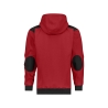 Sweat-shirt de travail coudes renforcés Cordura capuche réglable Rouge/noir – Dassy Indy Next