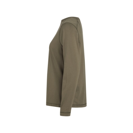 T-shirt manches longues femme UPF 50+ coton recyclé Kaki – Dassy FUND WOMEN