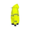 Sweat à capuche haute visibilité classe 2 et 3 zippé Jaune fluo/marine – Dassy Evans