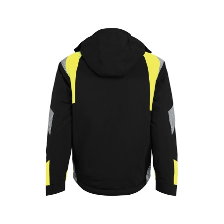 Veste hiver imperméable stretch coupe-vent capuche Noir/jaune – Dassy Itaqui