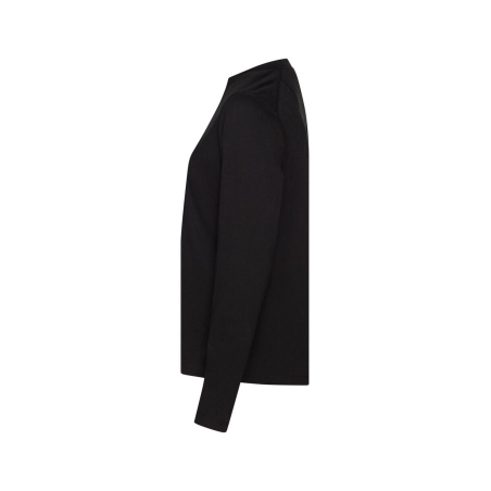 T-shirt manches longues femme UPF 50+ coton recyclé Noir – Dassy FUND WOMEN