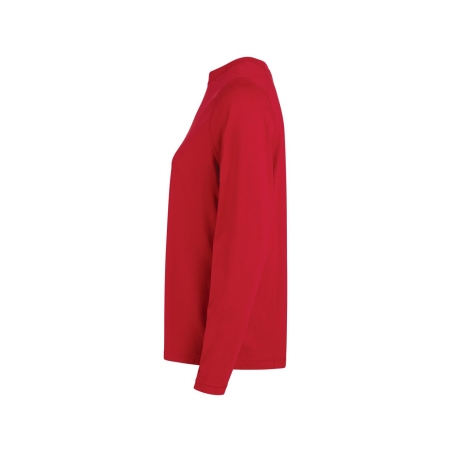T-shirt manches longues femme UPF 50+ coton recyclé Rouge – Dassy FUND WOMEN
