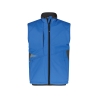 Gilet hiver softshell triple couche stretch multipoches Bleu azur/gris anthracite – Dassy Fusion