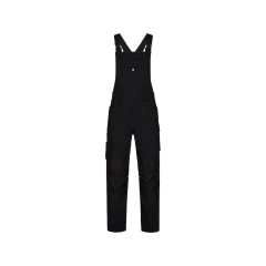 Cotte à bretelles multipoches genoux Cordura® 245 g/m² Noir coupe courte – Dassy Ito