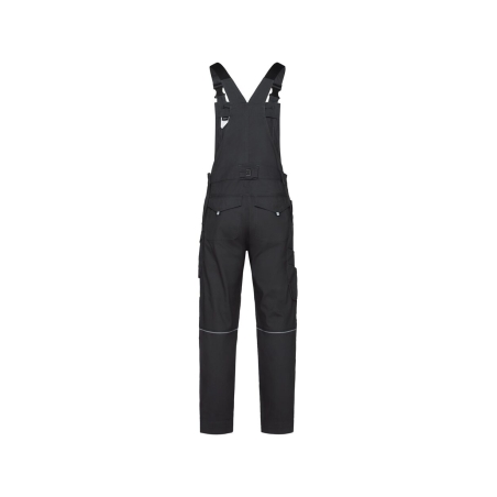 Cotte à bretelles multipoches genoux Cordura® 245 g/m² Gris/noir – Dassy Ito